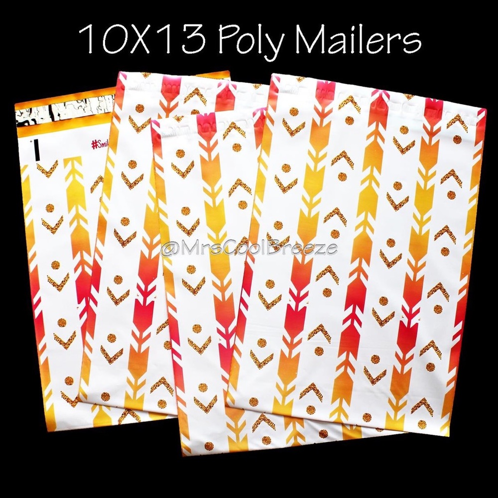 50 - 10X13 Arrows Designer Poly Mailers